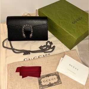 GUCCI Dionysus leather super mini bag